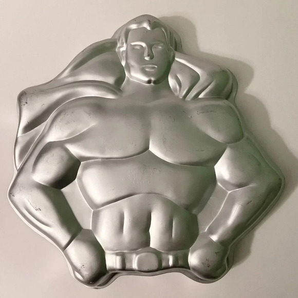 Vintage 1977 Wilton Superman Cake Pan 502 1212 Baking Pan DC Comics - Picture 8 of 16